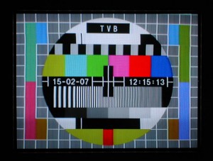 TV sign off screen