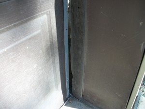 Worn side garage door seals